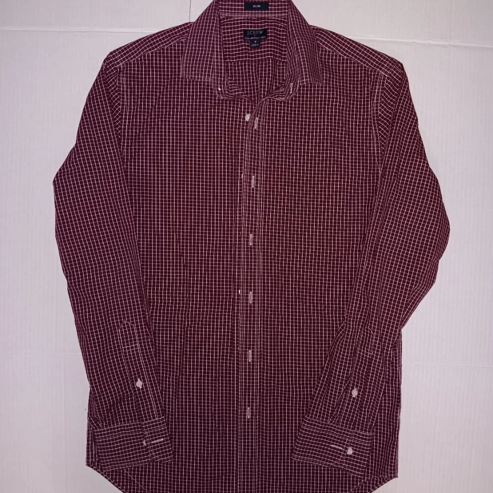 J.CREW CHECKERED PRINT BUTTON DOWN SHIRT